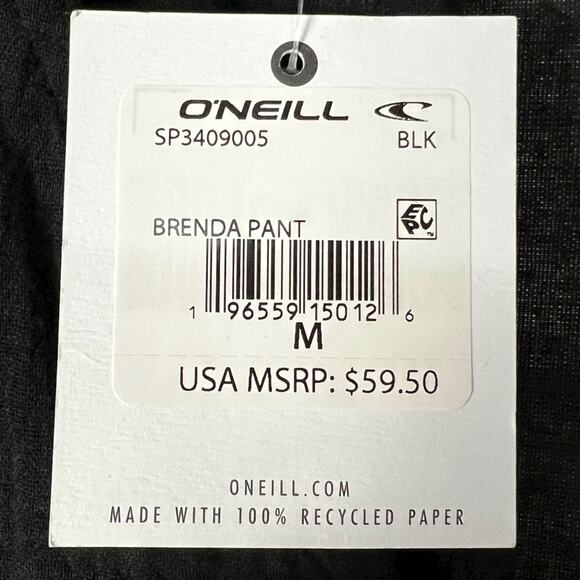 NWT O'Neill Lightweight Brenda Gauze Beach Pants Drawstring - M - $60 Retail - Picture 2 of 8